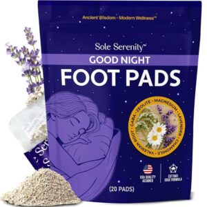 Sole Serenity Detox Foot Pads – Sleep & Relax Formula With Zeolite, Ginger Root, Wormwood & Bamboo Vinegar